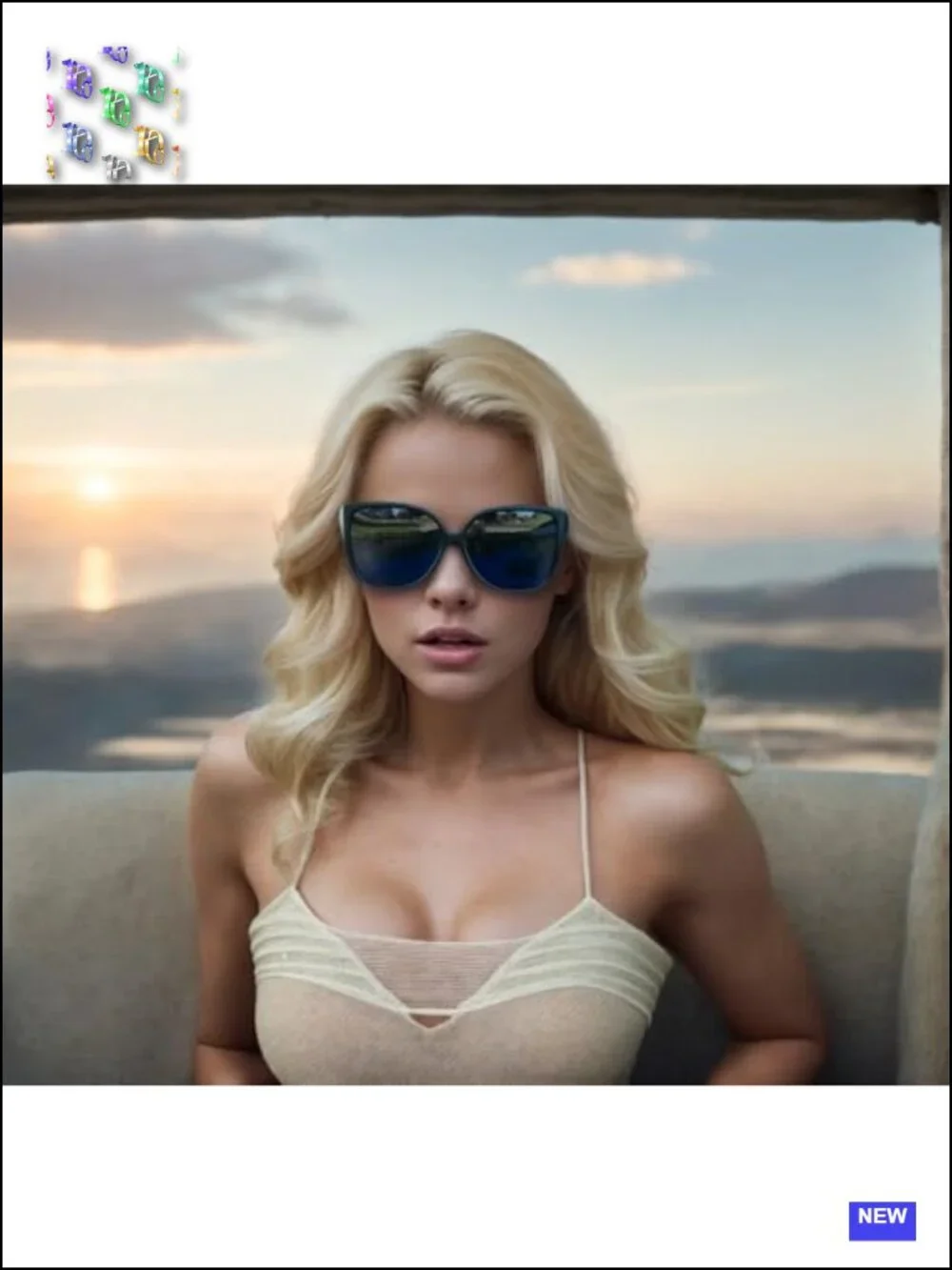 Oversized Jackie O Cat Eye Hybrid Sunglasses UV Protection